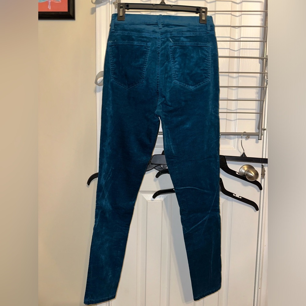 Ann Taylor Teal Corduroy/Velvet Trousers - Picture 4 of 8